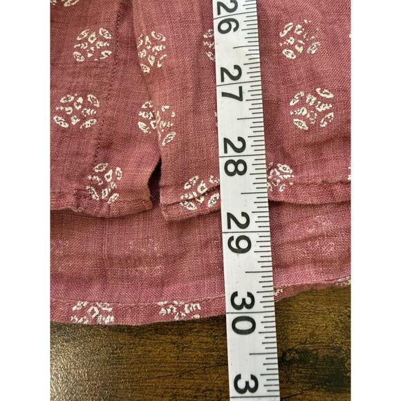 Peter Millar 100% Linen Casual Button Up Shirt Men's XL Print Short Sleeve Cool - Picture 7 of 7